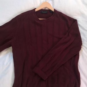 Maroon Woven Sweater
